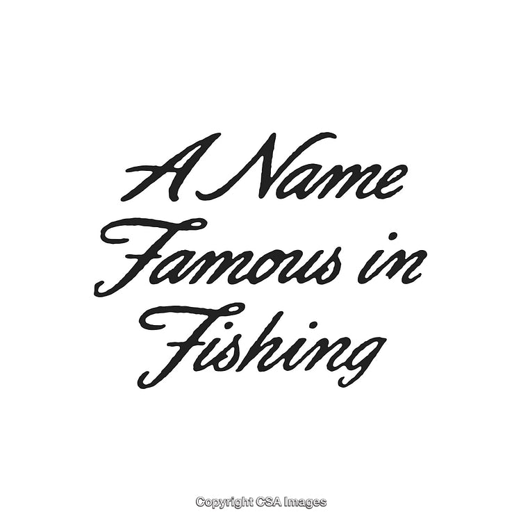 A Classic Handwritten Text Celebrating Fishing Recognition and Legacy