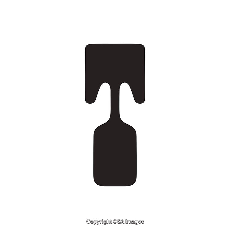 Minimalistic Black Letter T Icon on White Background