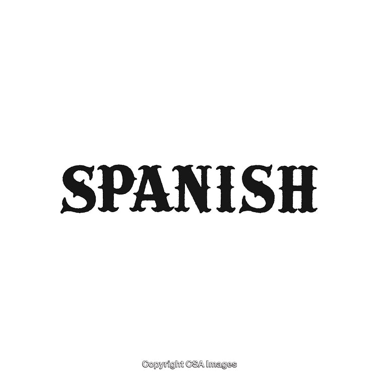 Bold Spanish Typography Design Isolated Against Clean White Background