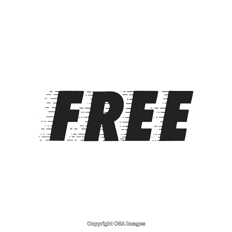 Stylized Typography of the Word 'Free' with Motion Effect
