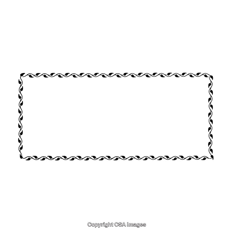 Elegant Black and White Decorative Border Design for Various Projects