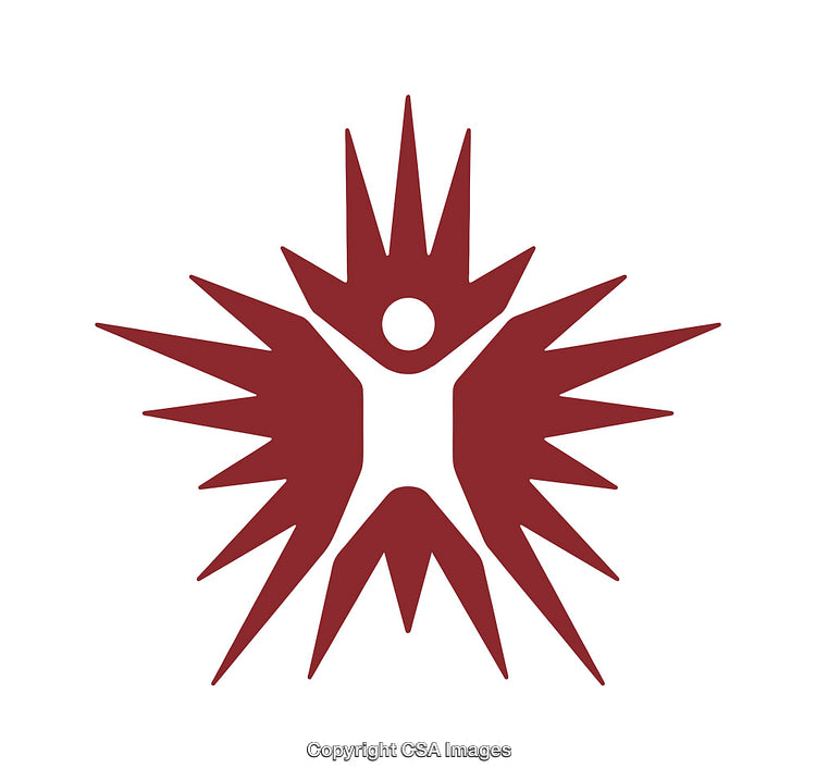 Minimalist Icon Depicting a Radiant Human Embodied in Creativity