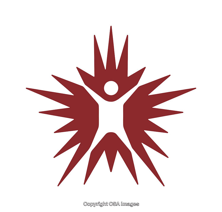 Minimalist Icon Depicting a Radiant Human Embodied in Creativity