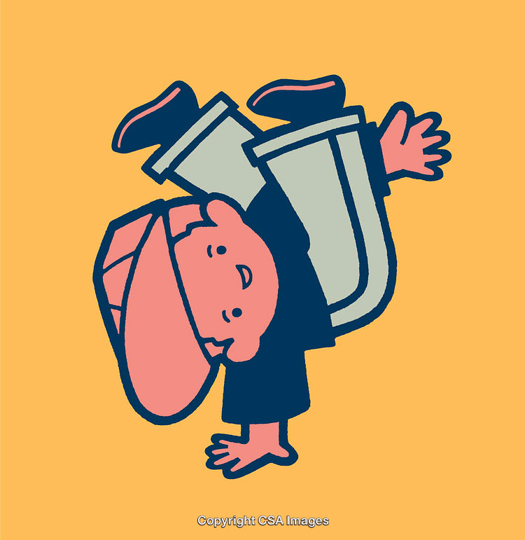 Playful Character Performing Dance Moves in Colorful Urban Art Style