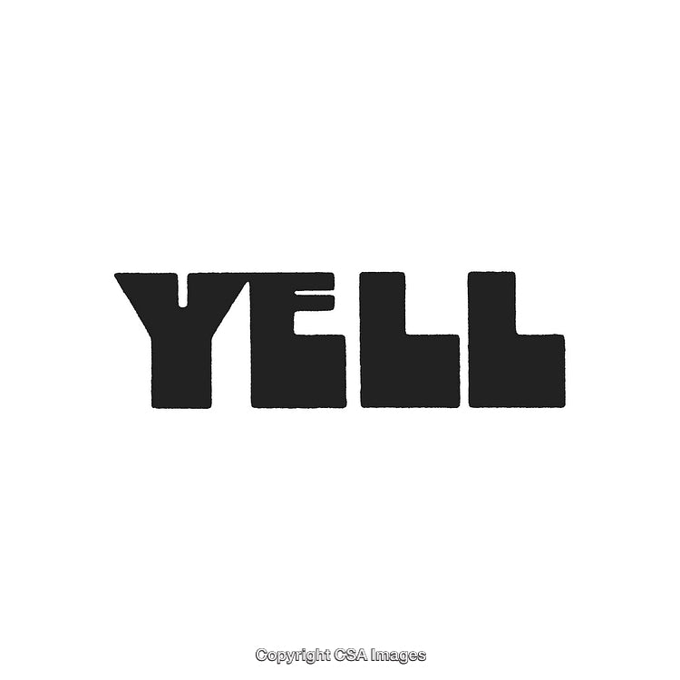 Bold Black Typography on a Minimalist White Background Representing Expression