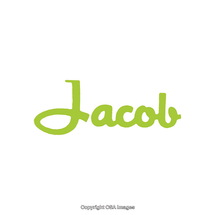 Green Handwritten Name Design on White Background