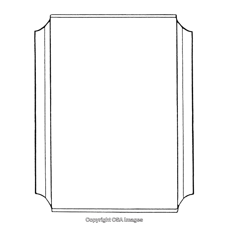 Monochrome Border Design with Elegant Symmetry for Creative Applications