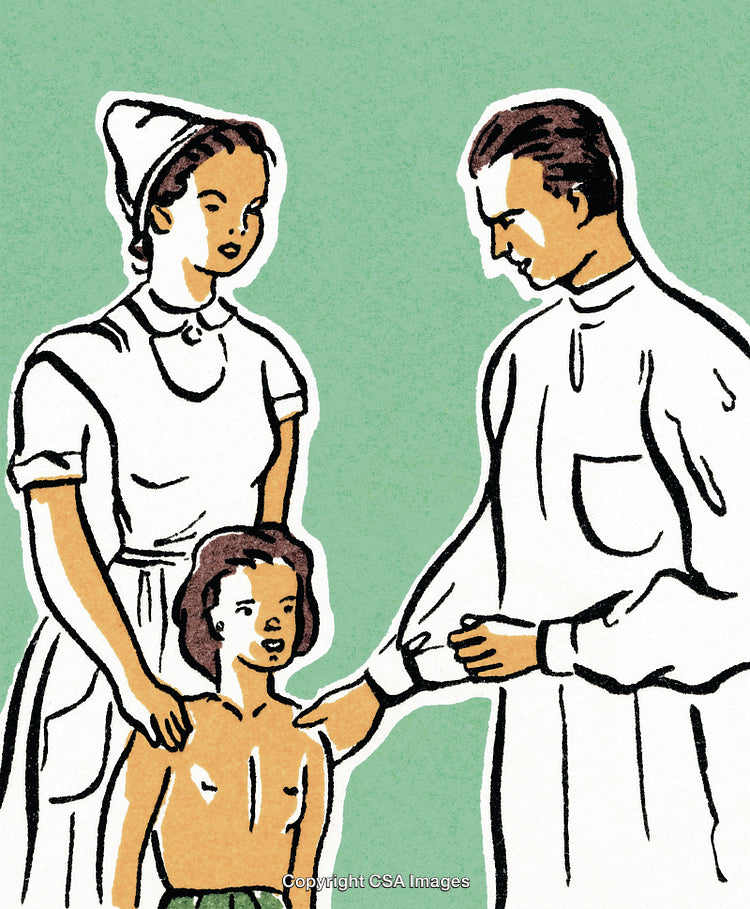 Child with a Doctor and Nurse