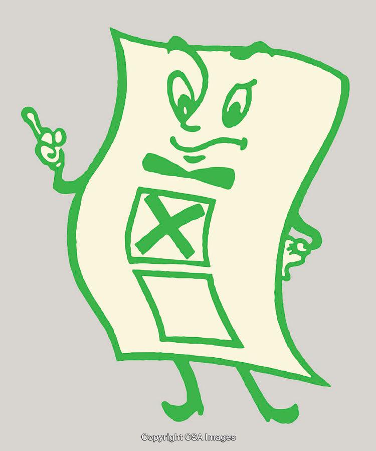 Cartoon Green Line Art Illustration with a Whimsical Character