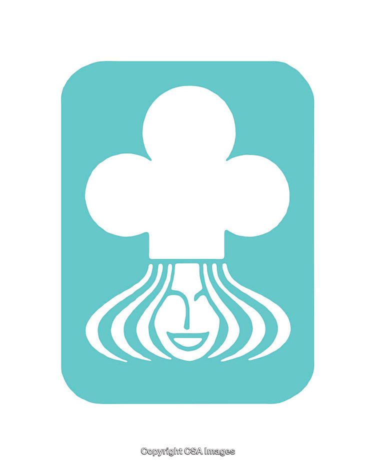 Creative Chef Hat with Smiling Face Icon Vector Design