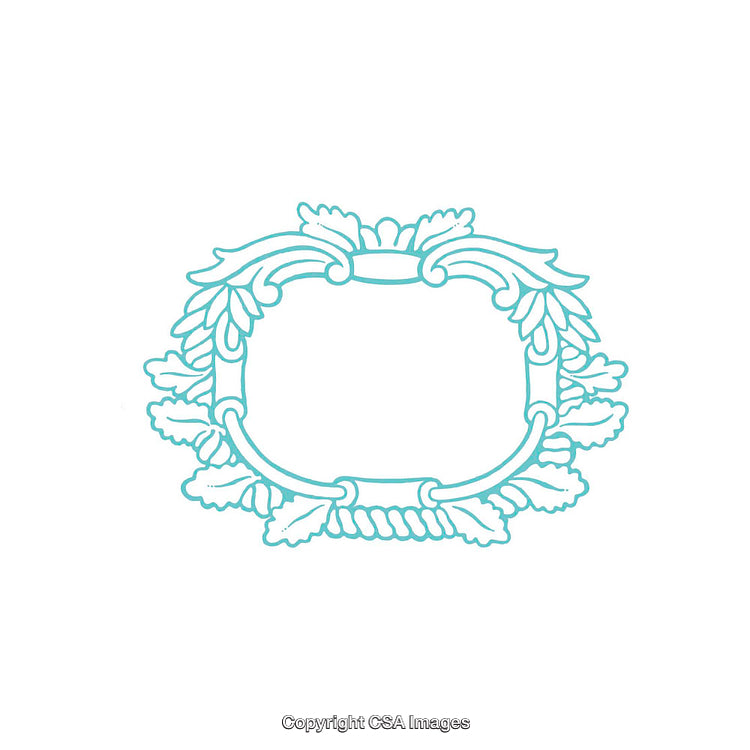Ornate Decorative Frame Design With Intricate Leaf Motif for Elegant Presentations