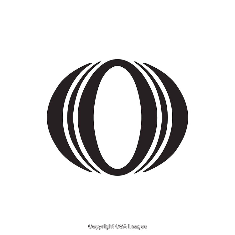 Bold Black Letter O Design With Minimalist Styling