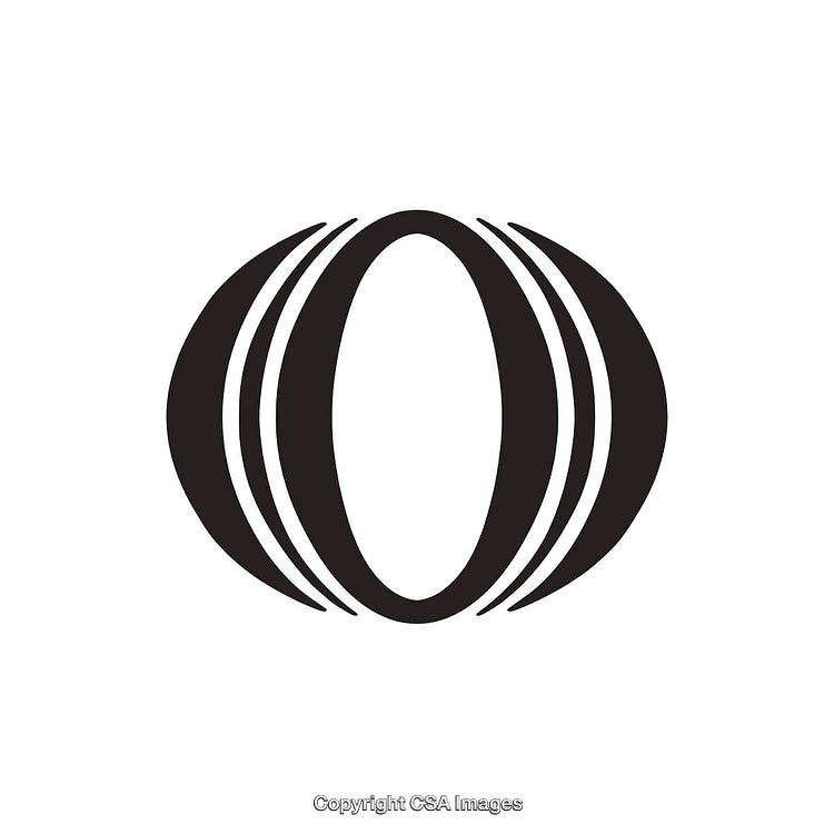 Bold Black Letter O Design With Minimalist Styling