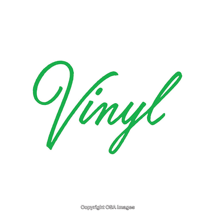 Green Stylized Vinyl Sign with Elegant Calligraphic Font
