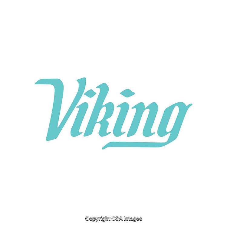 Elegant Aqua Text Depicting the Word Viking in a Stylish Design