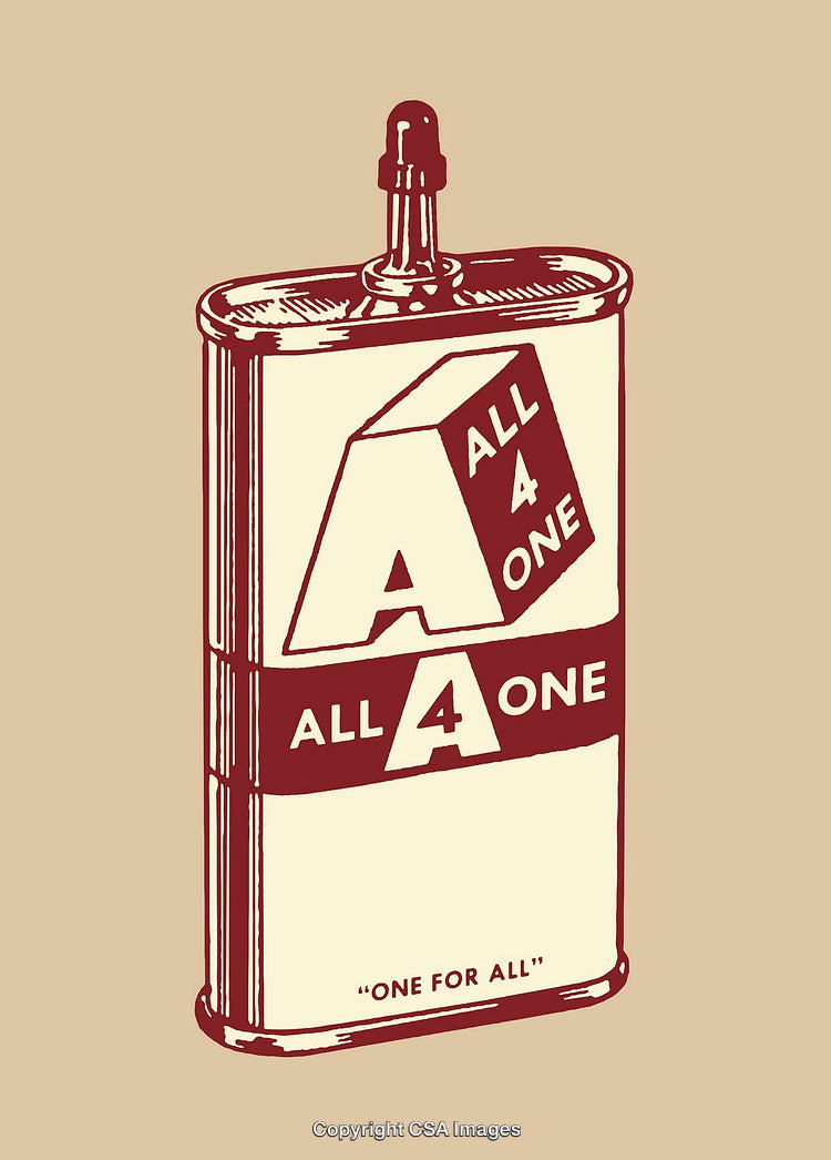 Vintage Illustration Depicting a Retro Design of a Tin Can Container