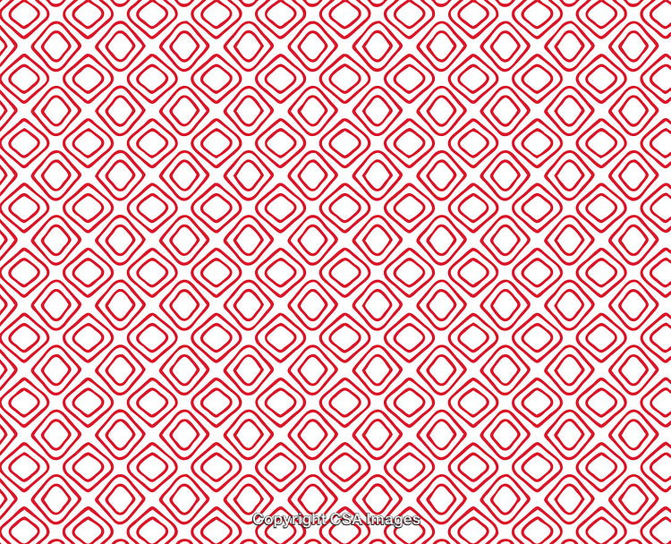 Geometric Red Square Pattern Design on White Background