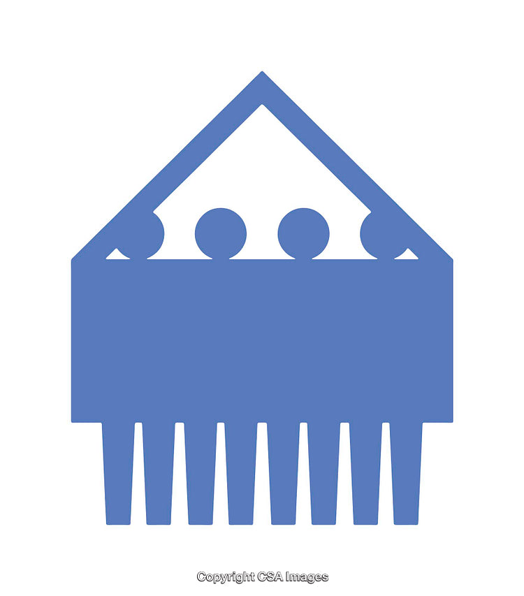 Blue Icon Representing Teamwork and Family in Simplistic Design