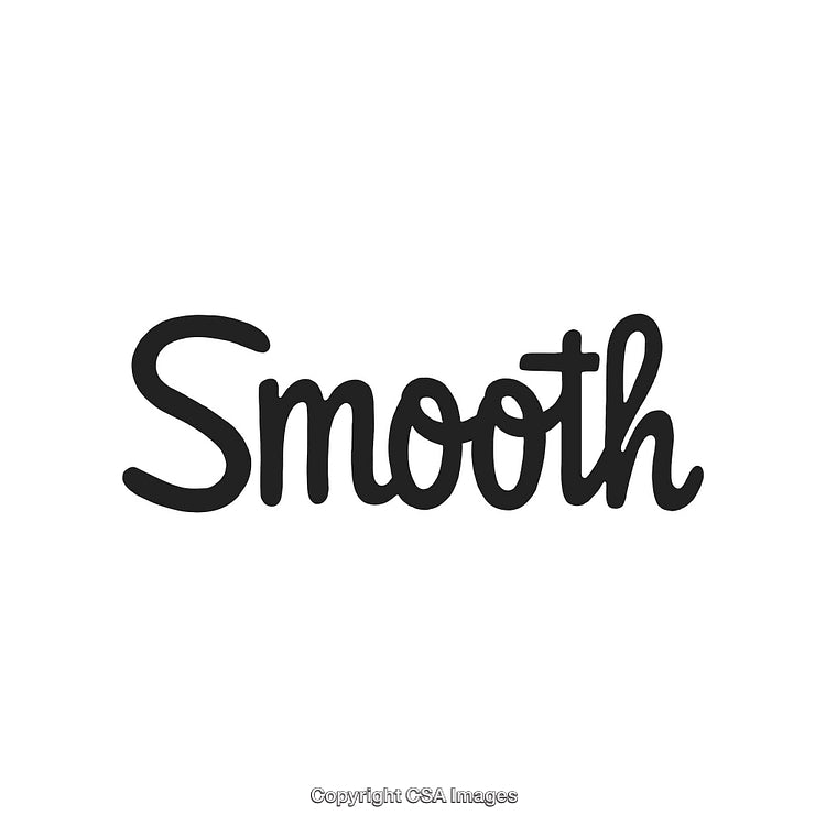 Handwritten Smooth Text in Black Ink on a White Background