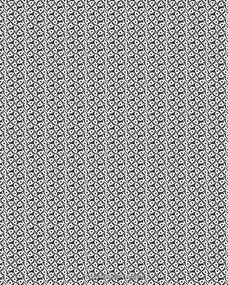 Seamless Black and White Geometric Pattern for Digital and Print Design