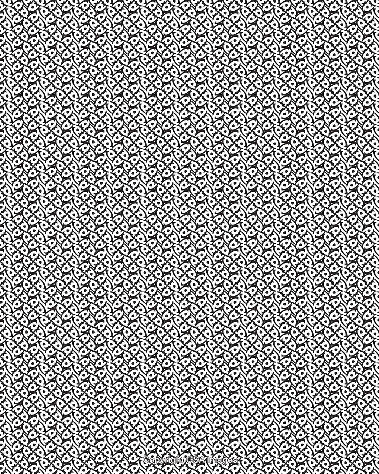 Seamless Black and White Geometric Pattern for Digital and Print Design