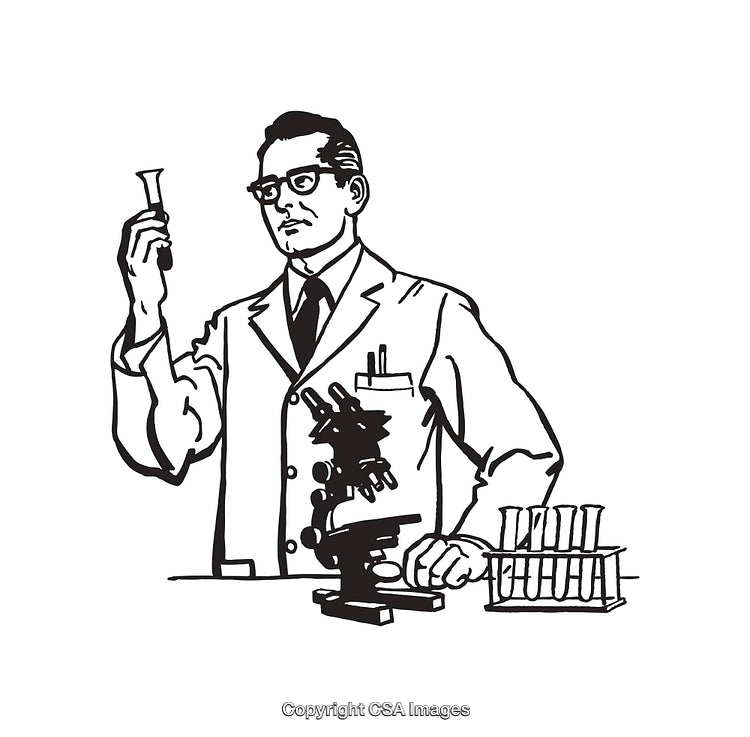 Scientist in Laboratory Conducting Experiments with Scientific Equipment