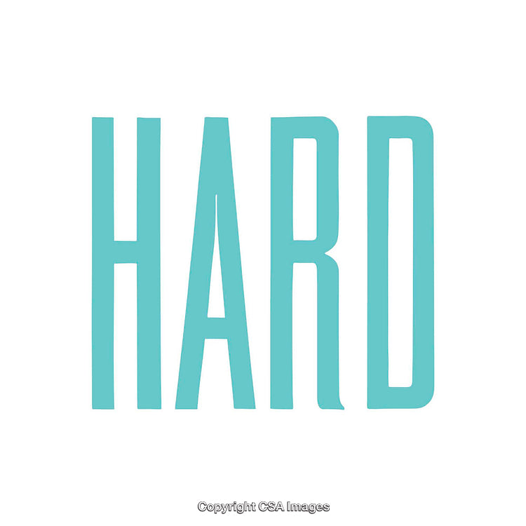 Single Word Design with Bold Text on White Background