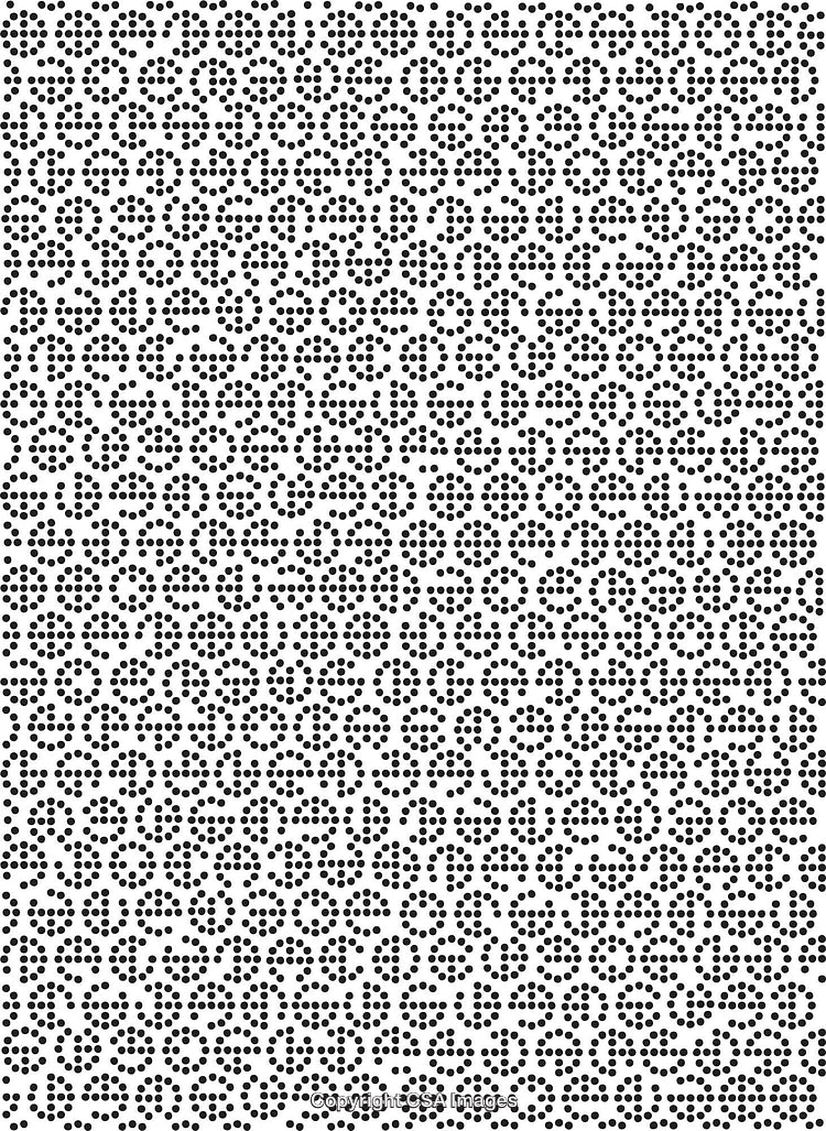 Abstract Black and White Pattern of Circular Dotted Textures