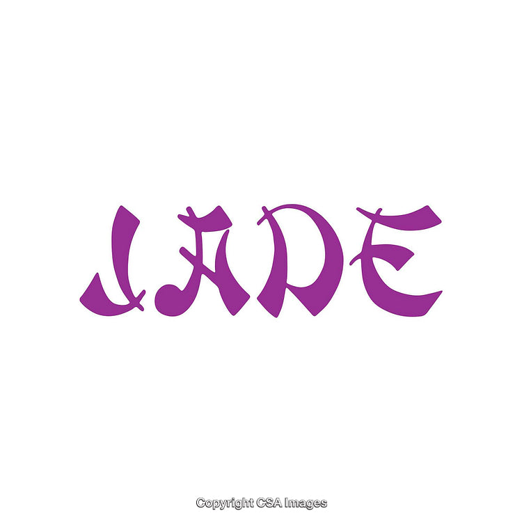 Creative Purple Artistic Text Visual on White Background