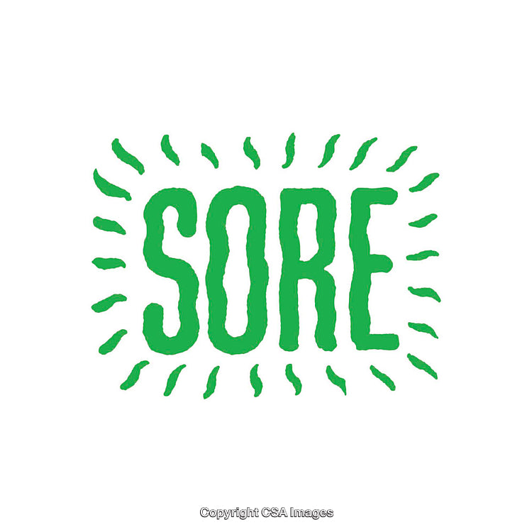 Bold Green Text With Radiating Lines on White Background