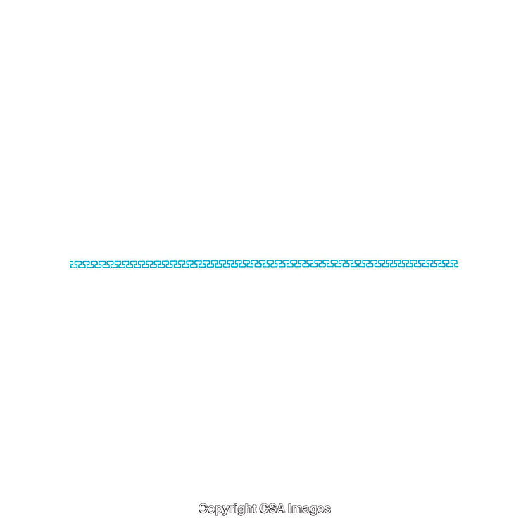 Geometric Line Border in Blue on a Clean White Background
