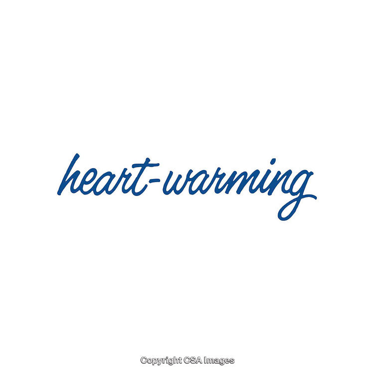 Heart-Warming Calligraphy in Blue on a Minimalist White Background