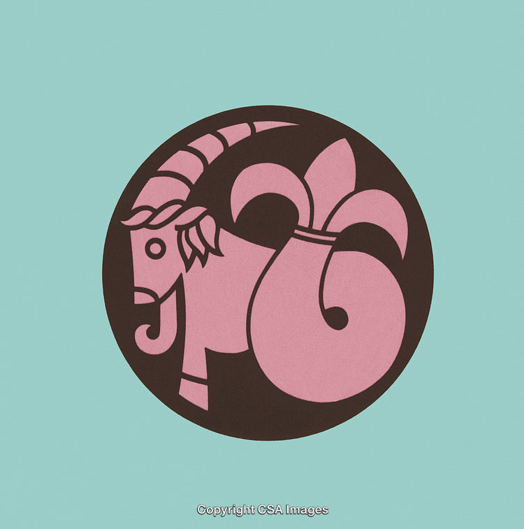 Capricorn Zodiac Sign Graphic Illustration with Modern Design