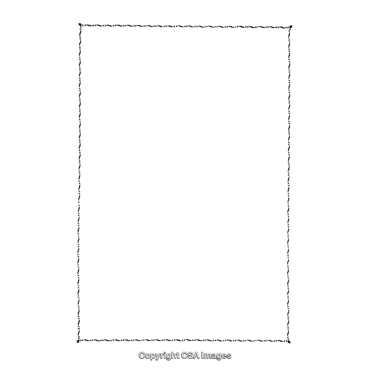 Black and White Border with Minimalistic Design for Frames or Layouts