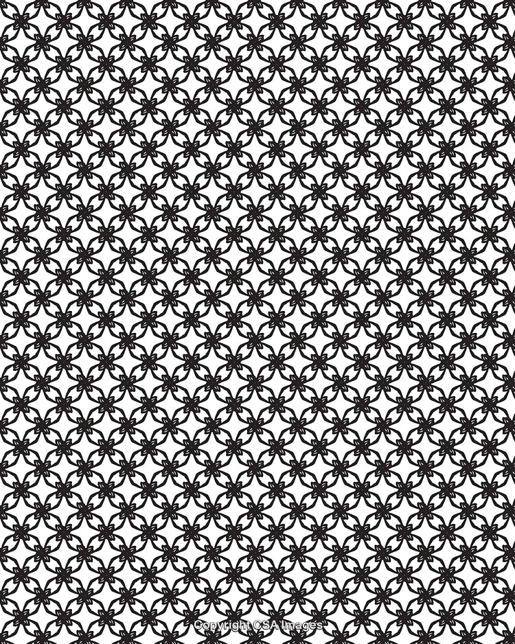 Abstract Black and White Seamless Geometric Pattern Background Design