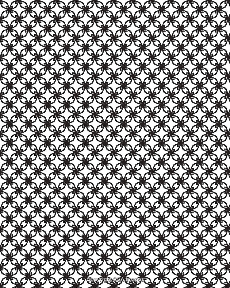 Abstract Black and White Seamless Geometric Pattern Background Design