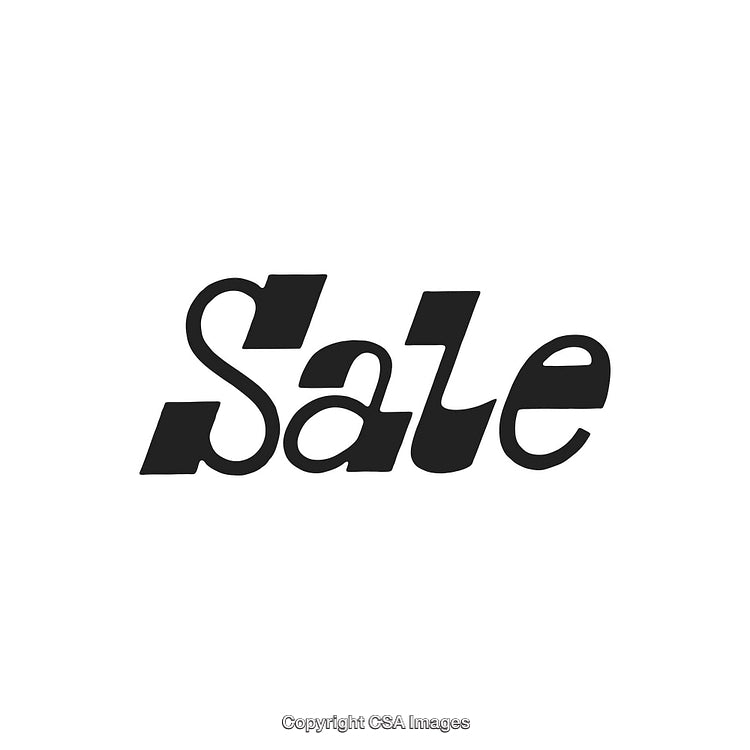 Stylized Black Sale Text Design on White Background