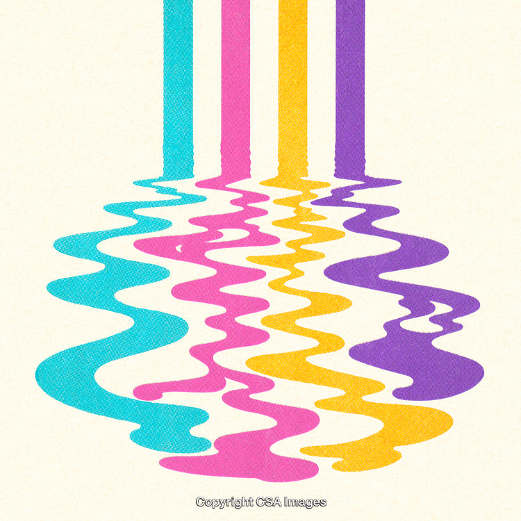 Abstract Colorful Wavy Lines Creating Dynamic Patterns with Bright Hues