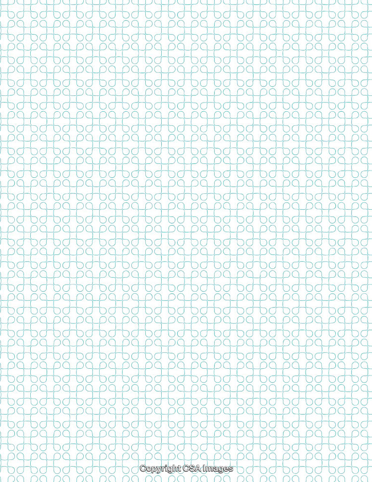 Abstract Geometric Pattern in Light Blue on White Background