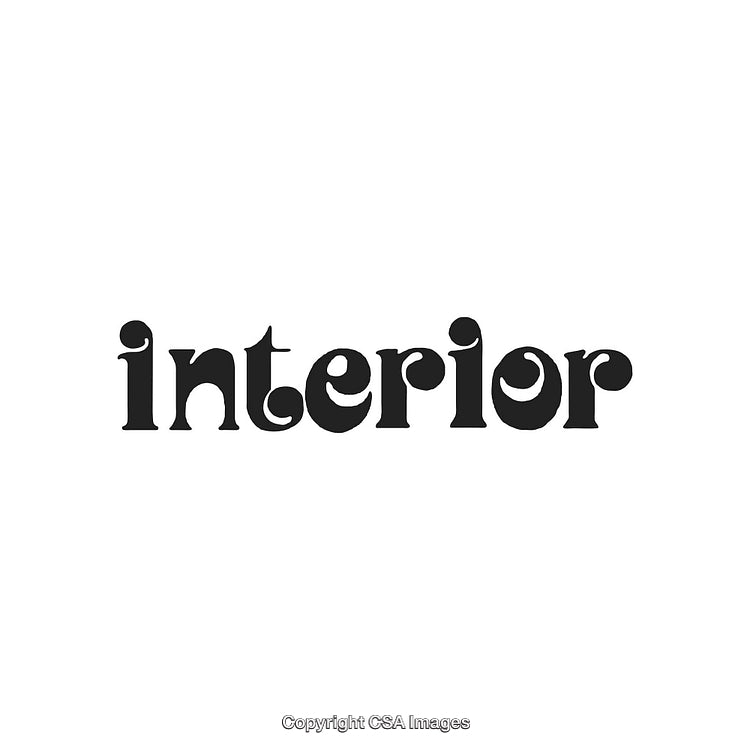 Creative Typography Design Featuring the Word 'Interior' in Stylish Font