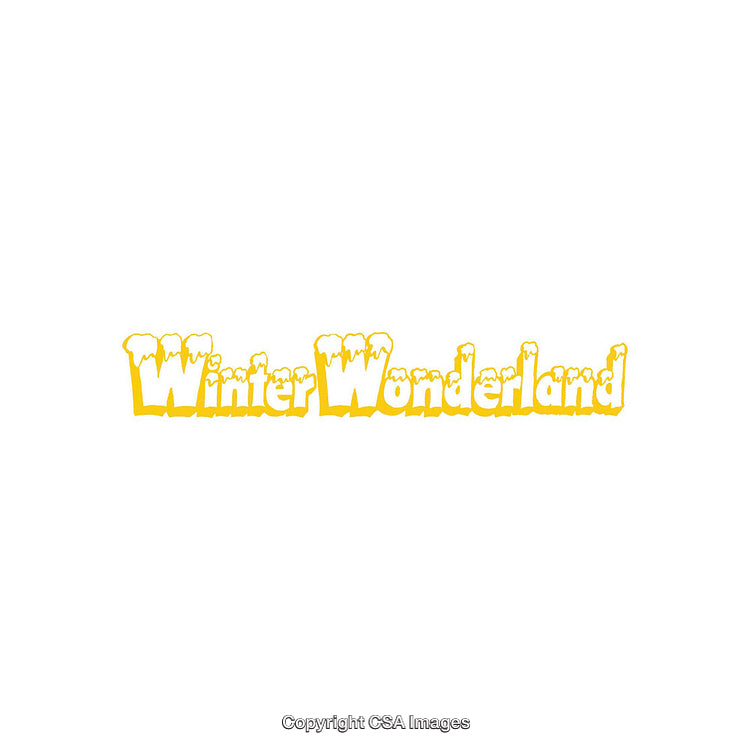Golden Winter Wonderland Text with Festive and Fun Typography Design