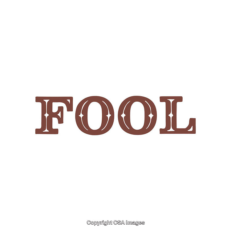 Stylized Design Featuring the Word 'FOOL' in Elegant Bold Letters