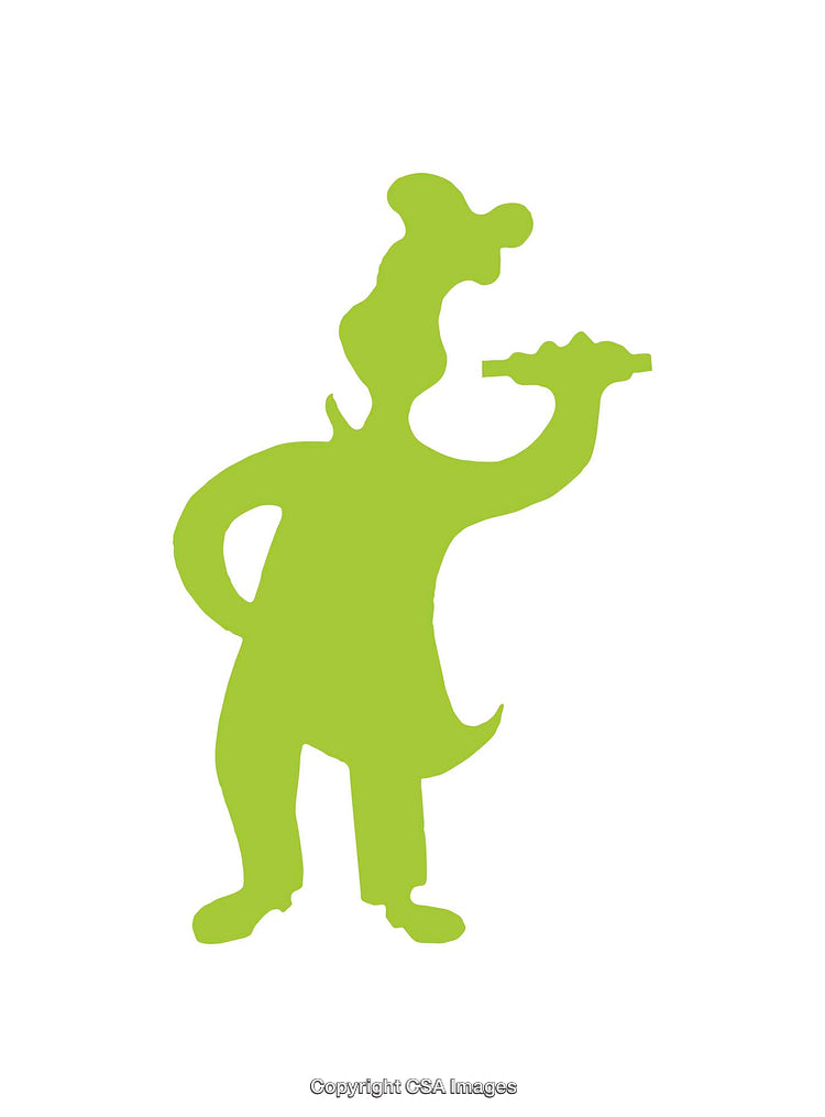 Green Chef Icon Silhouette Representing Food, Cooking, and Culinary Themes