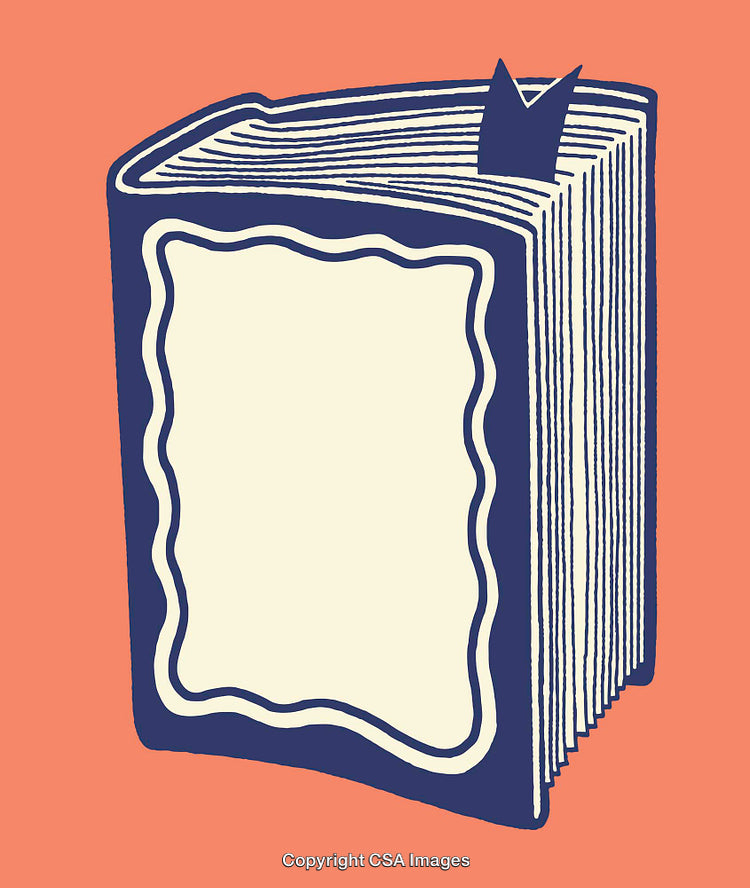 Illustration of a Book With Bookmark in Vibrant Colors