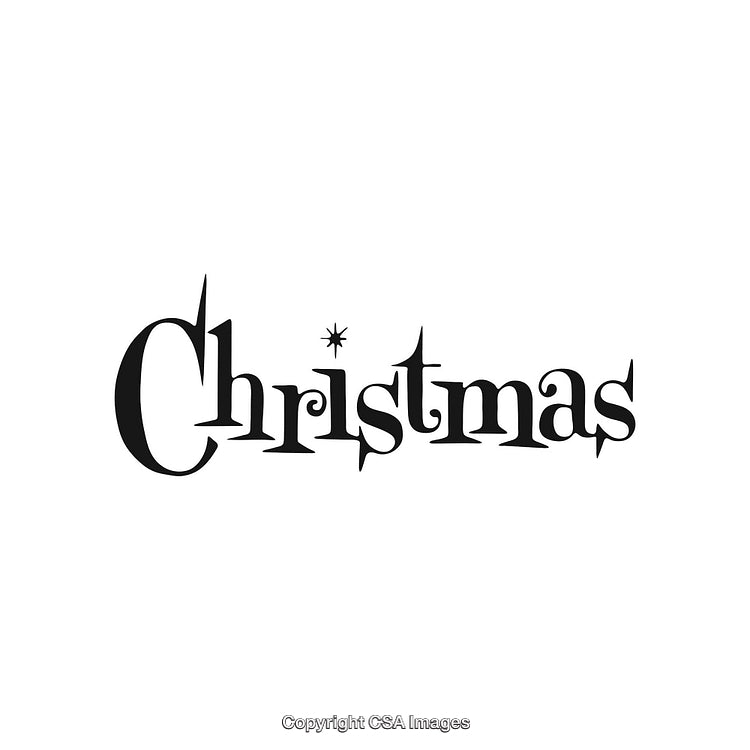 Festive Christmas Typography Design Inspiration on White Background