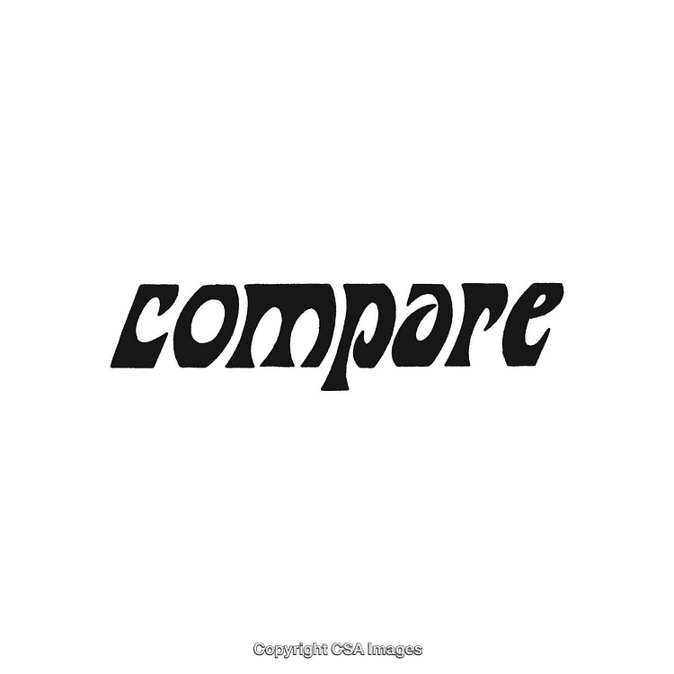 Stylized Typographic Illustration Featuring the Word 'Compare' in Artistic Black Font