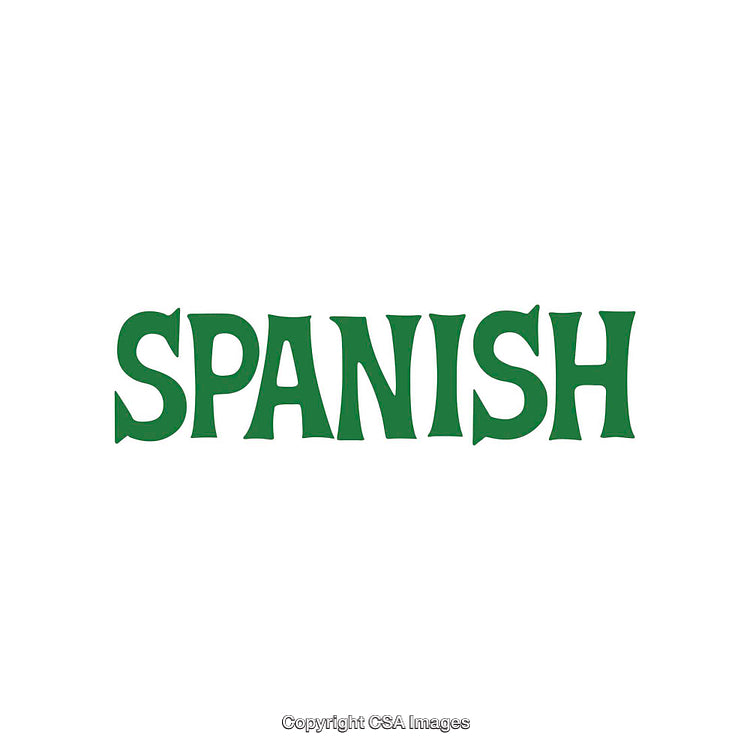 Spanish Text in Green Color on a White Background Image