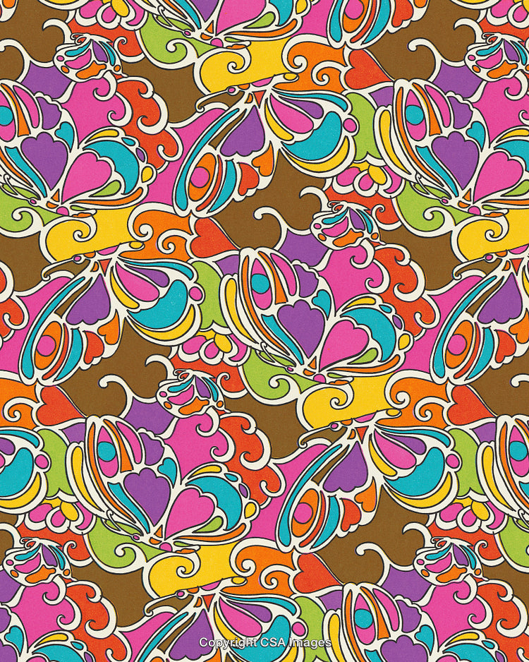 Colorful Abstract Butterfly Pattern