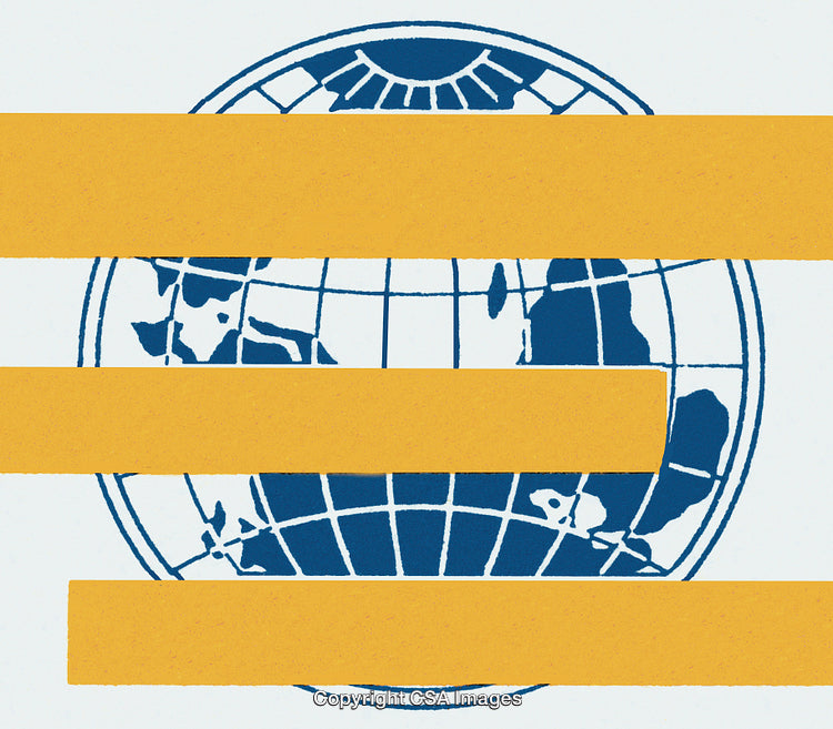 Globe with Stripes