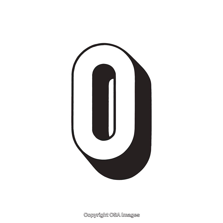 Bold Monochrome Cent Symbol on a White Background